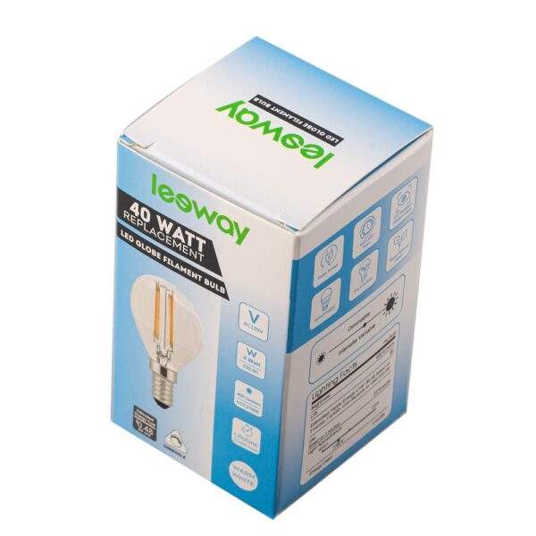 Globe G45 Led filament bulb 4W - Image 3