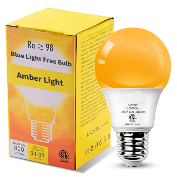 Blue light blocking light bulb A60 5W,7W,9W - Image 2