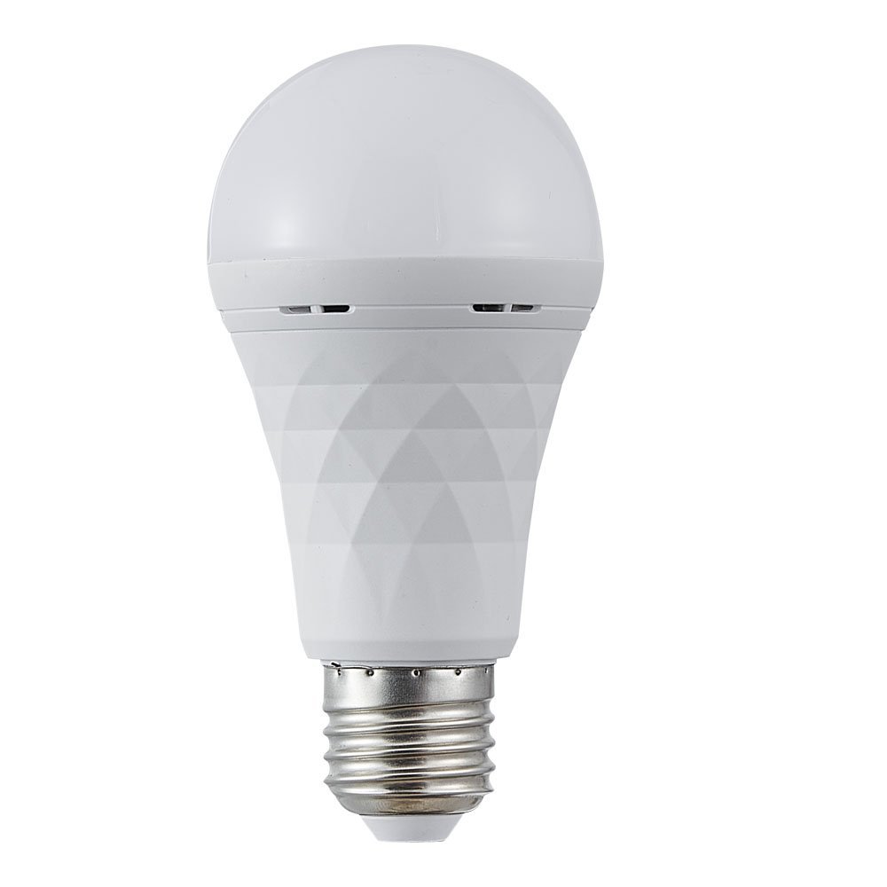 Diamond Type emergency LED bulb beside the series comparison table