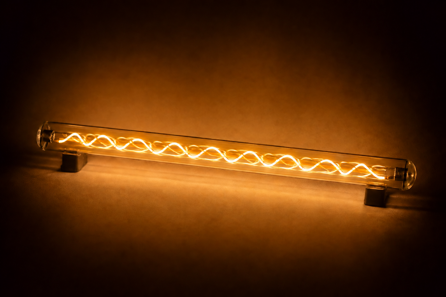 S14 tube light with double ended glass