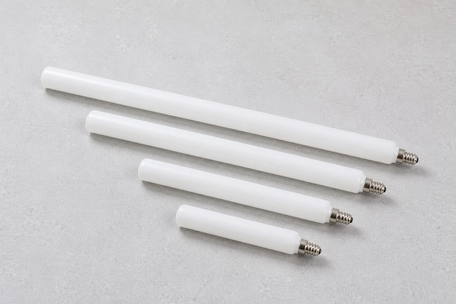 E14 opal LED tubular bulbs in multiple lengths