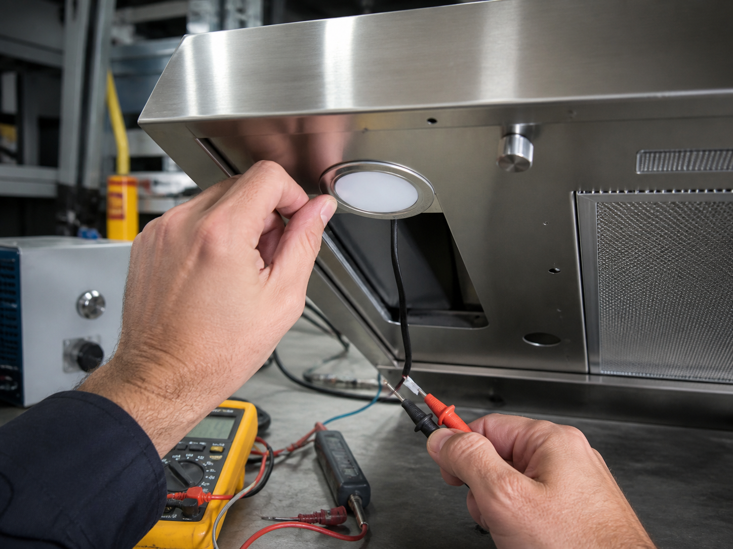 Range hood led mould fit validation